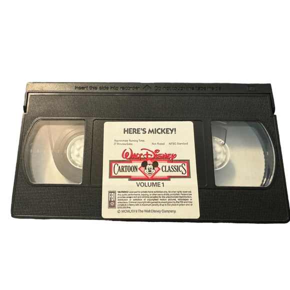 Walt Disney’s Cartoon Classics VHS Tape: “Here’s Mickey!” Volume 1. - Picture 7 of 8